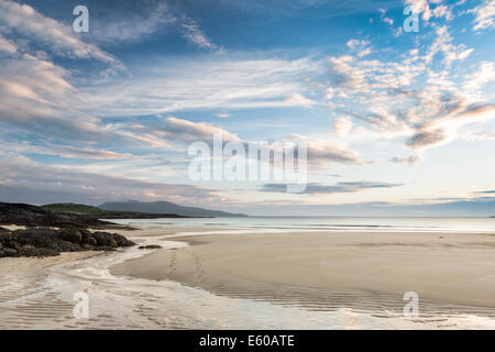 Sehen Sie sich auf Horgabost Strand auf der Insel Harris, äußeren Hebriden, Schottland Stockfoto