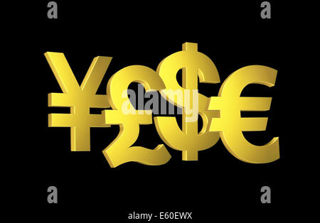 Geld-Symbole Stockfoto