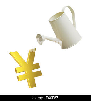 Yen-Wachstum Stockfoto