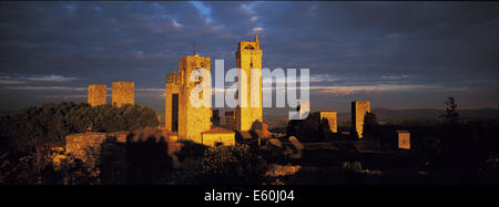 Italien, Toskana, Siena Provinz, San Gimignano Dorf Stockfoto