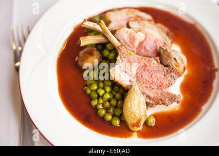 Sonntag Lammbraten Stockfoto