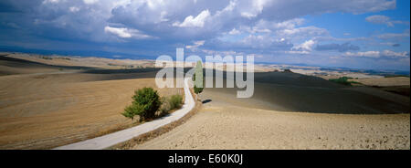 Italien, Toskana, Siena Provinz, Crete-Landschaft Stockfoto