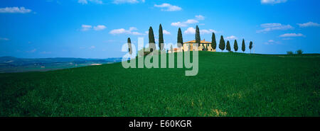 Italien, Toskana, Siena Provinz, Crete-Landschaft Stockfoto