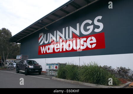 Bunnings ist ein nationale DIY-Händler im Besitz von Wesfarmers, Werkzeuge, Holz, Ausrüstung für Bauherren und Hausbesitzer, Sydney verkauft Stockfoto