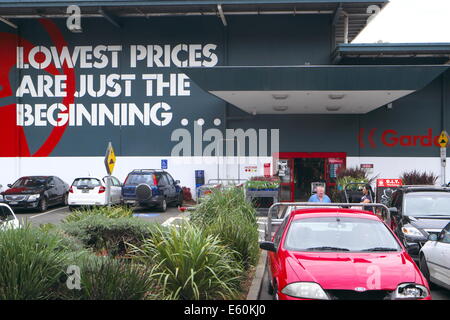 Bunnings ist ein nationale DIY-Händler im Besitz von Wesfarmers, Werkzeuge, Holz, Ausrüstung für Bauherren und Hausbesitzer, Sydney verkauft Stockfoto