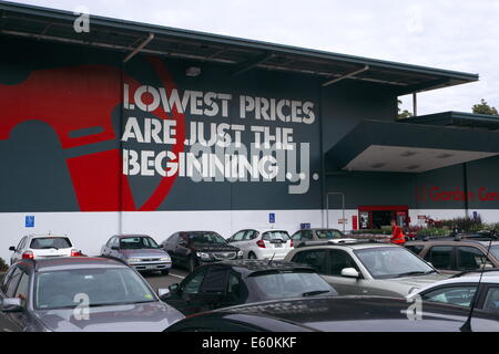 Bunnings ist ein nationale DIY-Händler im Besitz von Wesfarmers, Werkzeuge, Holz, Ausrüstung für Bauherren und Hausbesitzer, Sydney verkauft Stockfoto