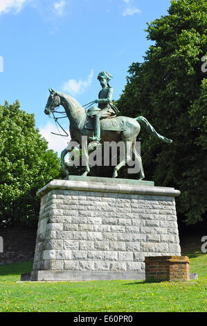 Denkmal von Lord Kitchener 1850-1916, in der Nähe von Fort Amhurst, Chatham, Kent, England, UK Stockfoto