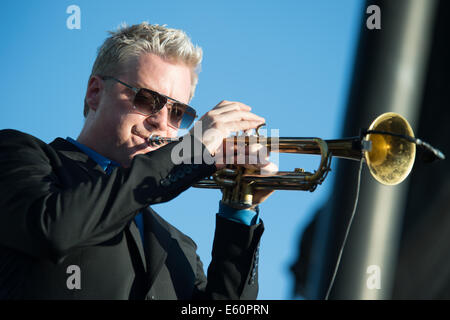 LINCOLN, CA - 26 Juli: Chris Botti führt auf Thunder Valley Casino Resort in Lincoln, Kalifornien am 26. Juli 2014 Stockfoto