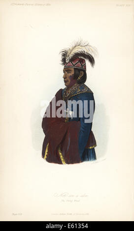 Nicht-Een-pro-Akm, der starke Wind, der Mensch der Ojibwe Nation. Stockfoto
