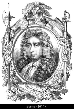 Louis de Duras, 2. Earl of Feversham, 1641-1709, ein französischer Adliger, der Earl of Feversham in Stuart England wurde Stockfoto