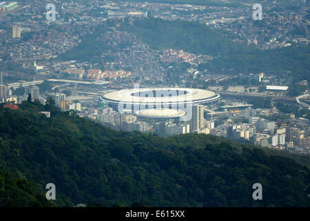 Fußball Stadion Maracana, Rio De Janeiro, Rio de Janeiro, Brasilien Stockfoto