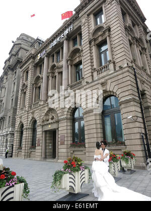 verheiratete The Bund Shanghai China Stockfoto