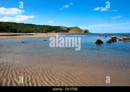 Johnny Flintons Hafen und Osgodby oder Knipe Punkt in Cayton Bay Scarborough North Yorkshire England Stockfoto