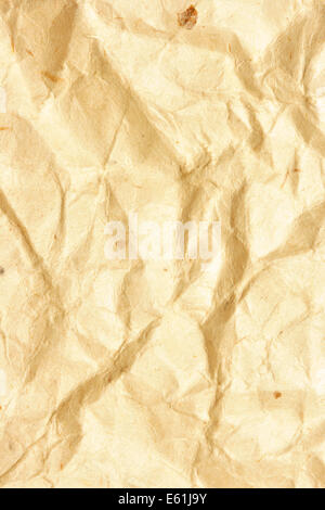Zerknittertes Papier werden als Hintergrund verwendet Stockfoto