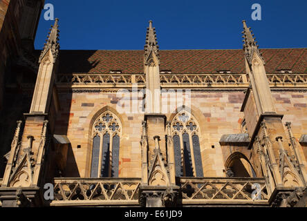 St.-Martins Kirche, Colmar, Elsass, Frankreich. Stockfoto