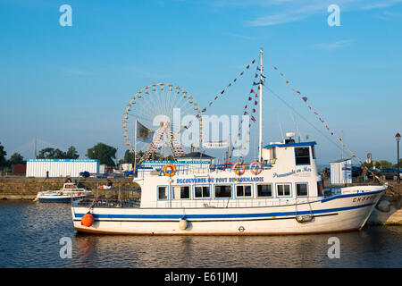 Am Hafen von Honfleur, Normandie Frankreich Europa Stockfoto