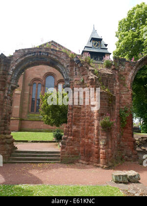 Ruinen und St Johns Kirche in Chester Cheshire UK Stockfoto