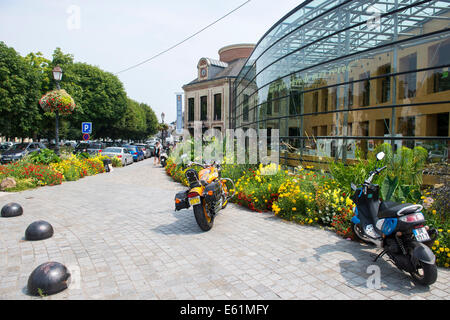 Office de Tourisme und Bibliotheque in Honfleur, Normandie Frankreich Europa Stockfoto