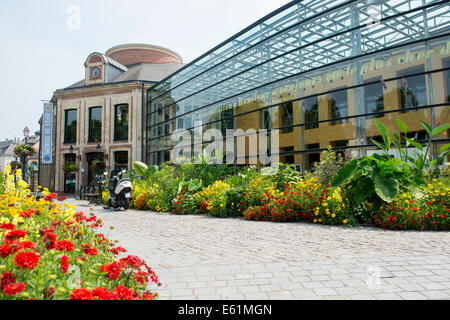 Office de Tourisme und Bibliotheque in Honfleur, Normandie Frankreich Europa Stockfoto