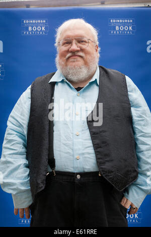 Edinburgh, Schottland. 11. August 2014. George R.R. Martin, Autor "Game of Thrones", auf dem Edinburgh International Book Festival 2014. Edinburgh, Schottland. 11. August 2014 Kredit: GARY DOAK/Alamy Live-Nachrichten Stockfoto