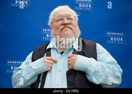 Edinburgh, Schottland. 11. August 2014. George R.R. Martin, Autor "Game of Thrones", auf dem Edinburgh International Book Festival 2014. Edinburgh, Schottland. 11. August 2014 Kredit: GARY DOAK/Alamy Live-Nachrichten Stockfoto