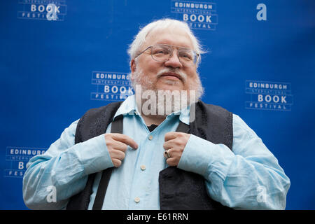 Edinburgh, Schottland. 11. August 2014. George R.R. Martin, Autor "Game of Thrones", auf dem Edinburgh International Book Festival 2014. Edinburgh, Schottland. 11. August 2014 Kredit: GARY DOAK/Alamy Live-Nachrichten Stockfoto