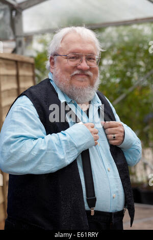 Edinburgh, Schottland. 11. August 2014. George R.R. Martin, Autor "Game of Thrones", auf dem Edinburgh International Book Festival 2014. Edinburgh, Schottland. 11. August 2014 Kredit: GARY DOAK/Alamy Live-Nachrichten Stockfoto