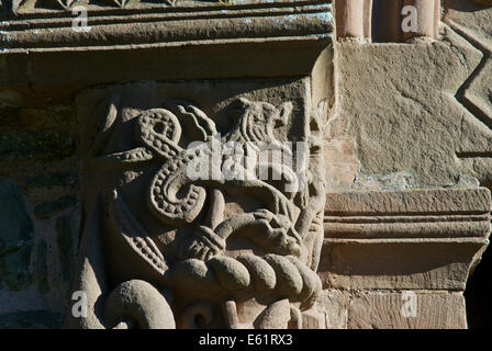 Kilpeck Kirche, Herefordshire, England UK Stockfoto