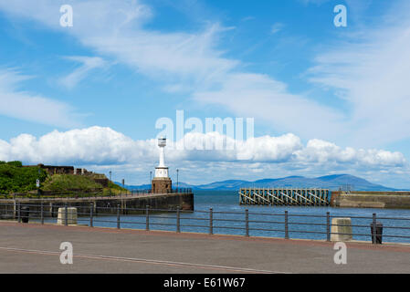 Der Leuchtturm, Maryport, West Cumbria, England UK Stockfoto