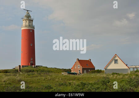 Roten Leuchtturm, De Cocksdorp, Insel Texel, West Ostfriesischen Inseln, Niederlande Stockfoto