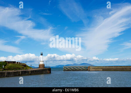 Der Leuchtturm, Maryport, West Cumbria, England UK Stockfoto