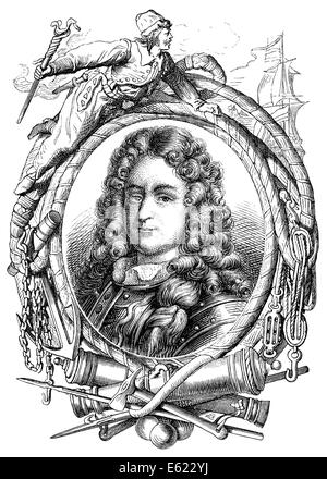 Jean Bart oder Jan Baert, 1650-1702, eine französische Marine-Kommandant und Freibeuter, Stockfoto