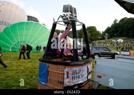 Bristol International Balloon Fiesta 2014 statt bei Ashton Gericht Estate Stockfoto