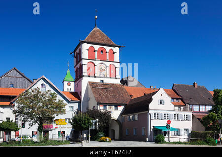 Lindau-Tor oder Tor von St. Martin, Wangen, Oberschwaben, Baden-Württemberg, Deutschland Stockfoto