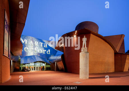 MARTa Herford, zeitgenössische Kunst und Designmuseum des 21. Jahrhunderts, von dem Architekten Gehry, Herford, Westfalen Stockfoto