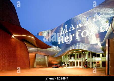 MARTa Herford, zeitgenössische Kunst und Designmuseum des 21. Jahrhunderts, von dem Architekten Gehry, Herford, Westfalen Stockfoto