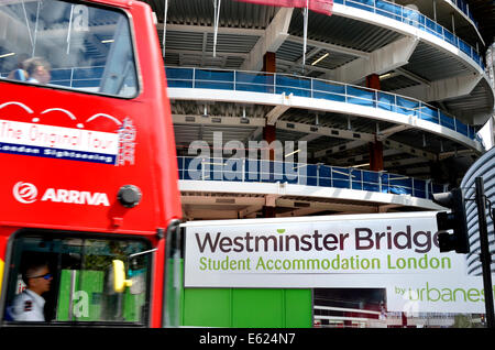 London, England, Vereinigtes Königreich. Neue Unterkünfte für Studenten in Süd-London Waterloo Station gebaut Stockfoto