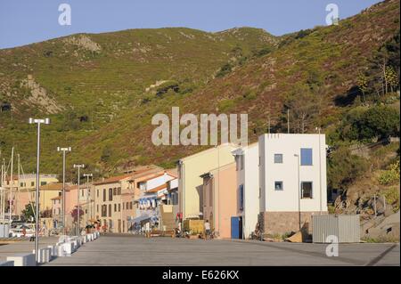 Capraia Insel (toskanische Archipel, Italien), der Port-Dorf Stockfoto