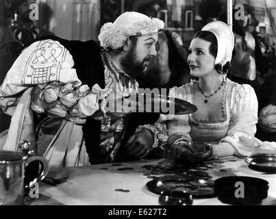 THE PRIVATE LIFE OF HENRY VIII - mit Charles Laughton - Regie: Alexander Korda - Vereinigte Künstler 1933 Stockfoto