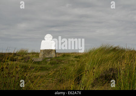 "Weiße Kreuz" auf die North York Moors Stockfoto