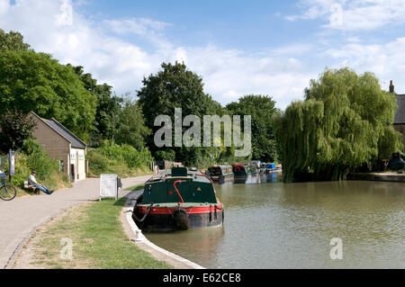 Kennet und Avon Kanal am Bradford on Avon, Wiltshire, England, uk Stockfoto