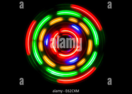 Neon-Kreise Stockfoto