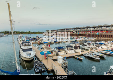 Old Montreal port Sommer 2014 Vieux-Port de Montréal 2014 Stockfoto