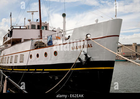 MV Balmoral angedockt in Bristol UK Stockfoto