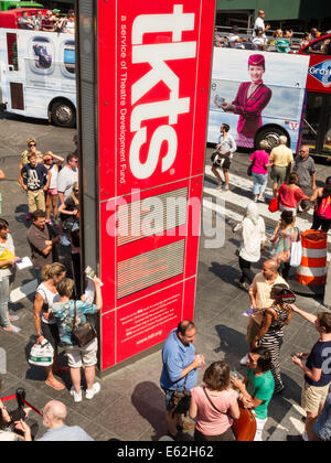 TKTS Discount Broadway-Tickets, Duffy Square, Times Square, NYC Stockfoto