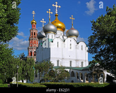 Kathedrale unserer Dame von Smolensk im Nowodewitschi-Kloster in Moskau, Russland. Stockfoto