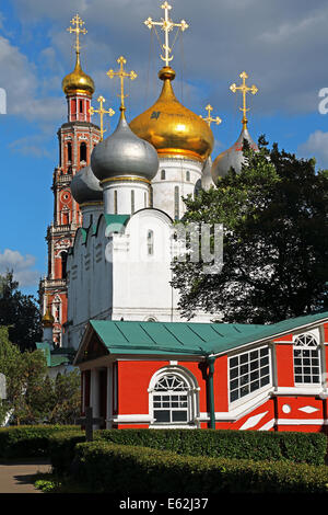 Kathedrale unserer Dame von Smolensk im Nowodewitschi-Kloster in Moskau, Russland. Stockfoto