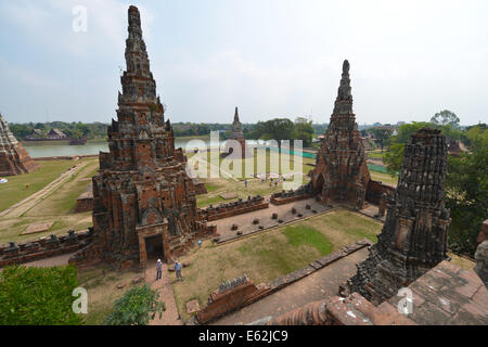 Wat Chai Wattanaram in Ayutthaya, Thailand Stockfoto