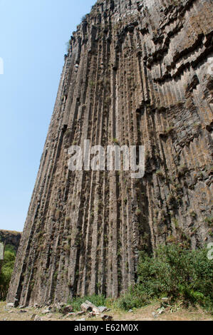 Ineinandergreifende Basaltsäulen, Garni Schlucht, Armenien Stockfoto