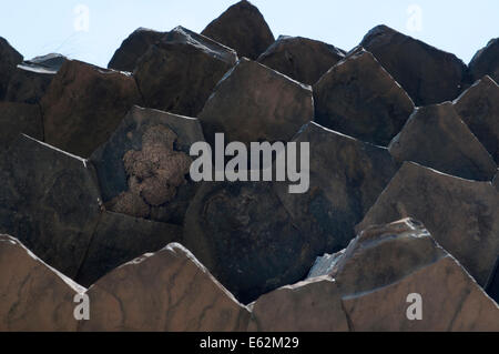 Ineinandergreifende Basaltsäulen, Garni Schlucht, Armenien Stockfoto